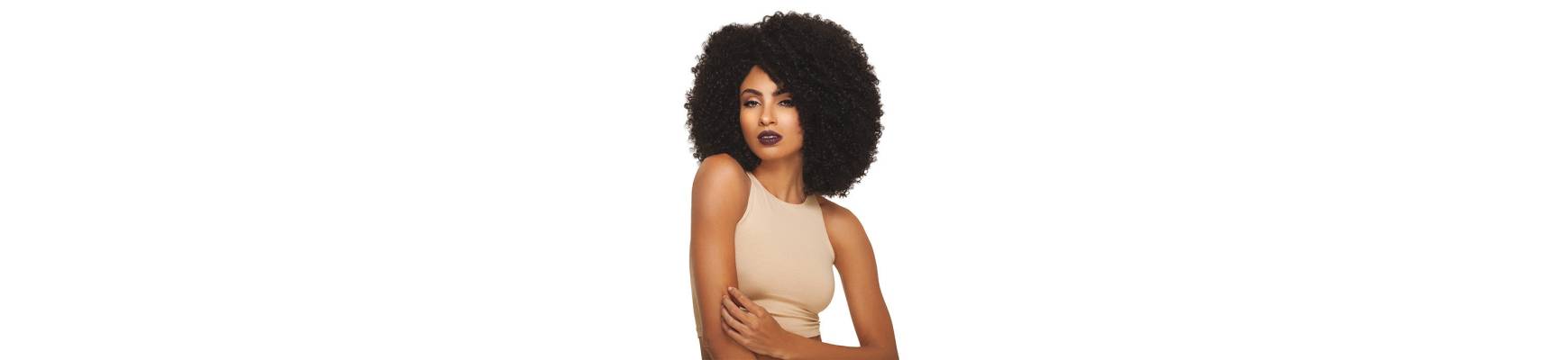 Perruques en fibre synthétique Perruque Afro Crépus Lace Front 4a Kinky Big Beautiful Hair Outre