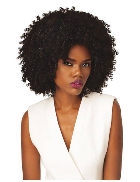Demi Perruque Afro Crépus 4a Kinky Quick Weave Big Beautiful Hair Outre