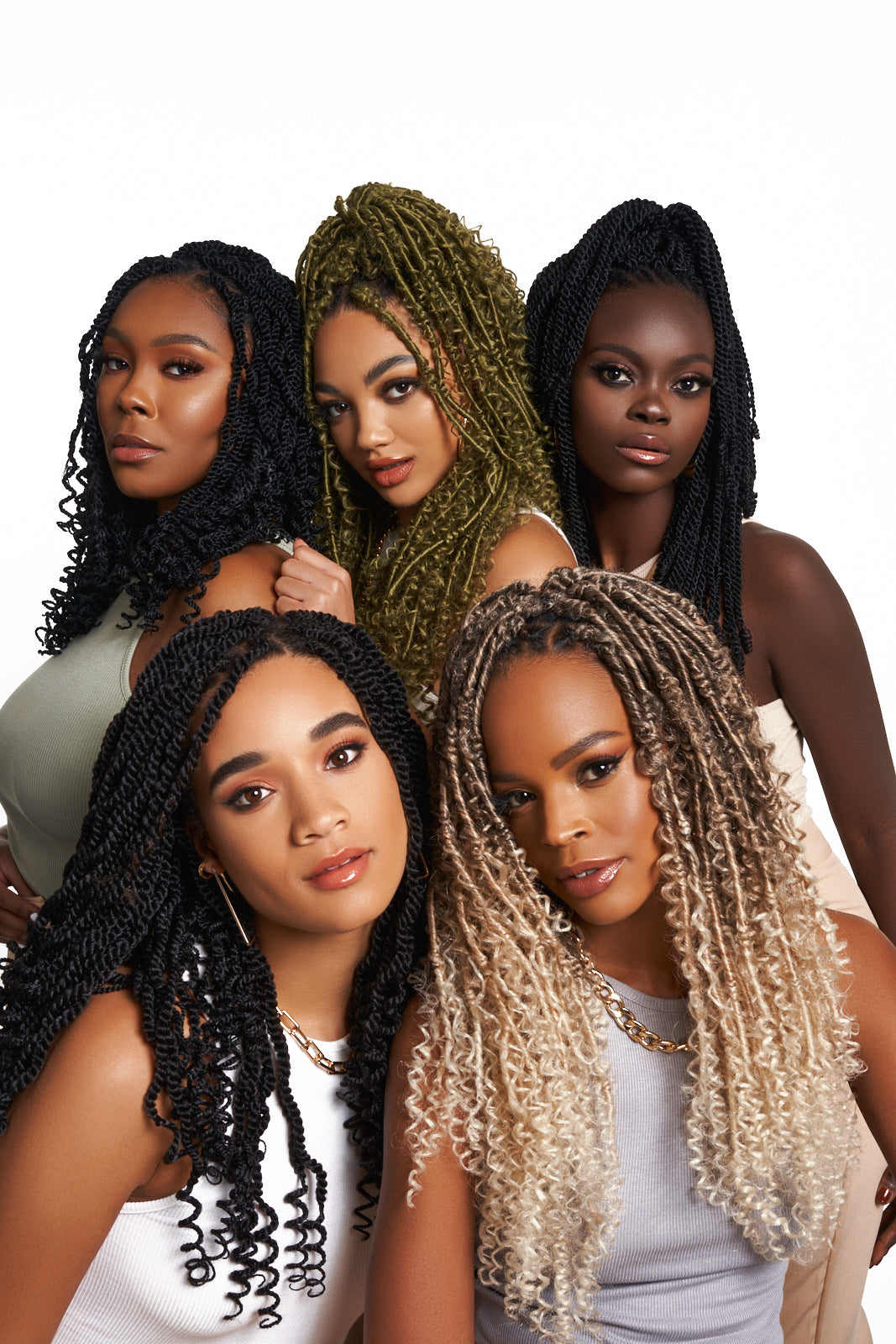 different models de crochet braids