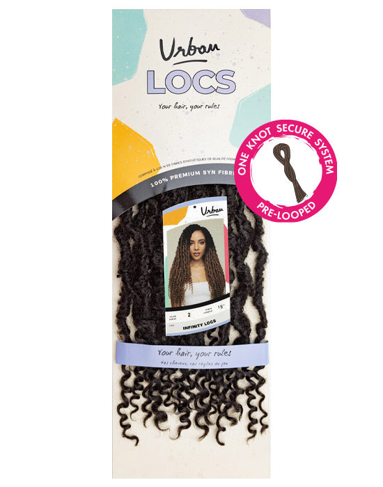packaging faux locs bouclé