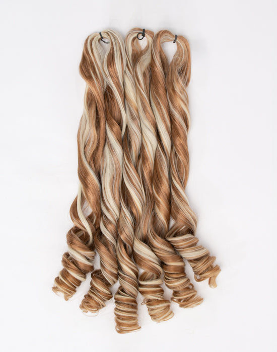 paquet de meches boucles pour tresses blond